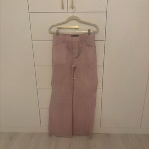 Silence + Noise Mauve Wide Leg Pants urban outfitters